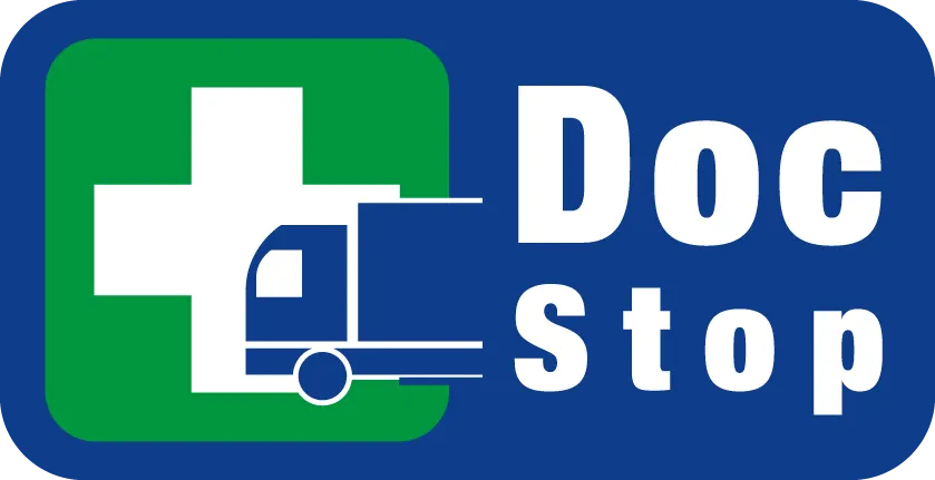 Logo der Initiative DocStop für medizinische Versorgung von Berufskraftfahrern